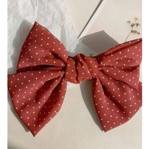 Polka Dot Chiffon Hair Clip